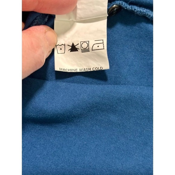 eShakti Blue Empire Waist V-Neck Dress 22W Modest Office Capsule Pockets - Picture 5 of 15